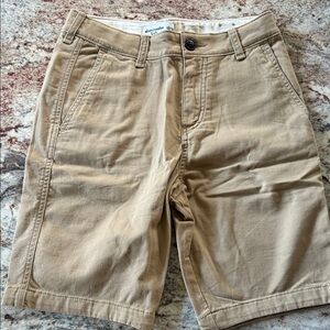 Abercrombie & Fitch Tan Flat Front Men's Shorts